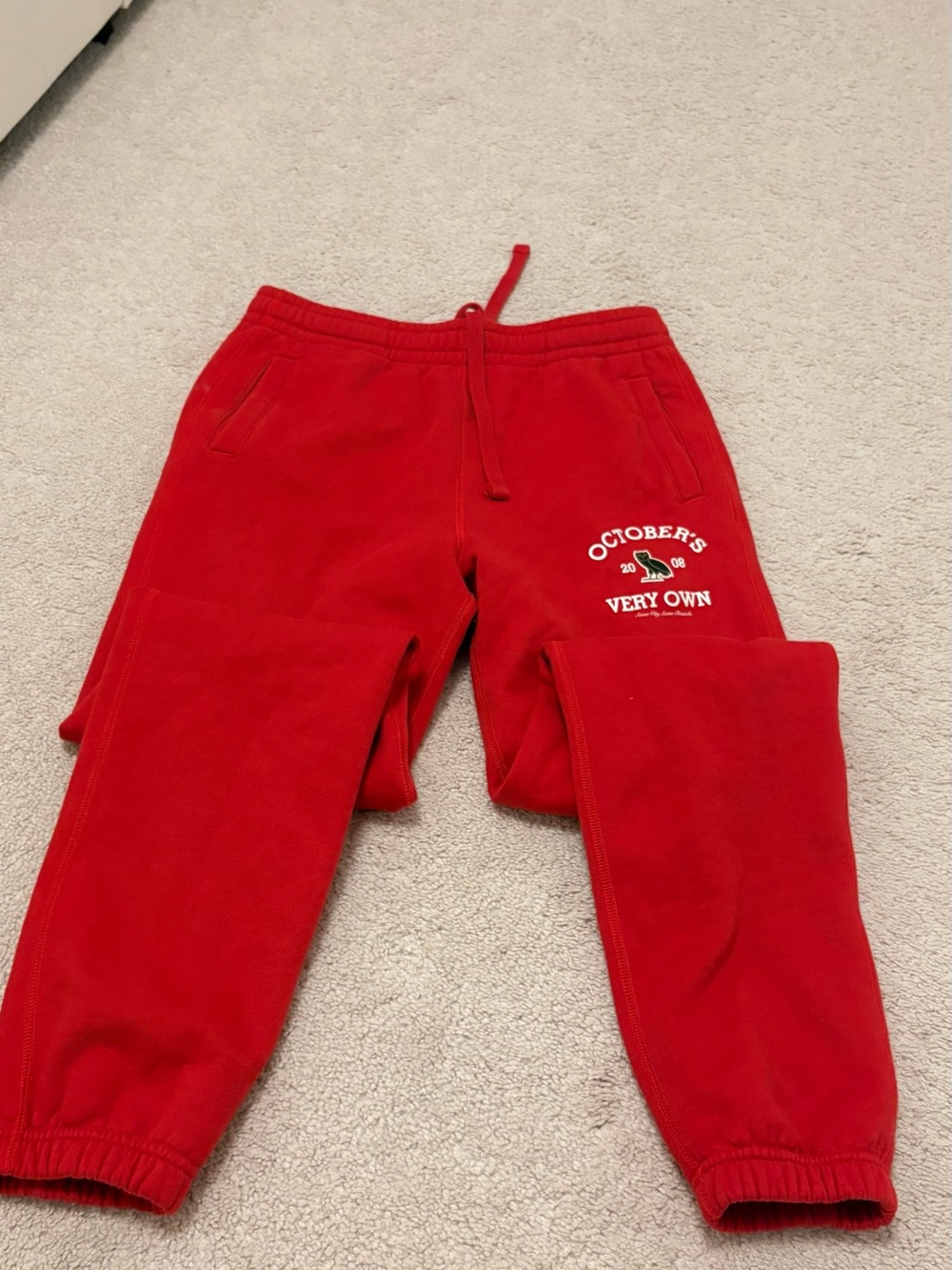 OVO red sweatpants